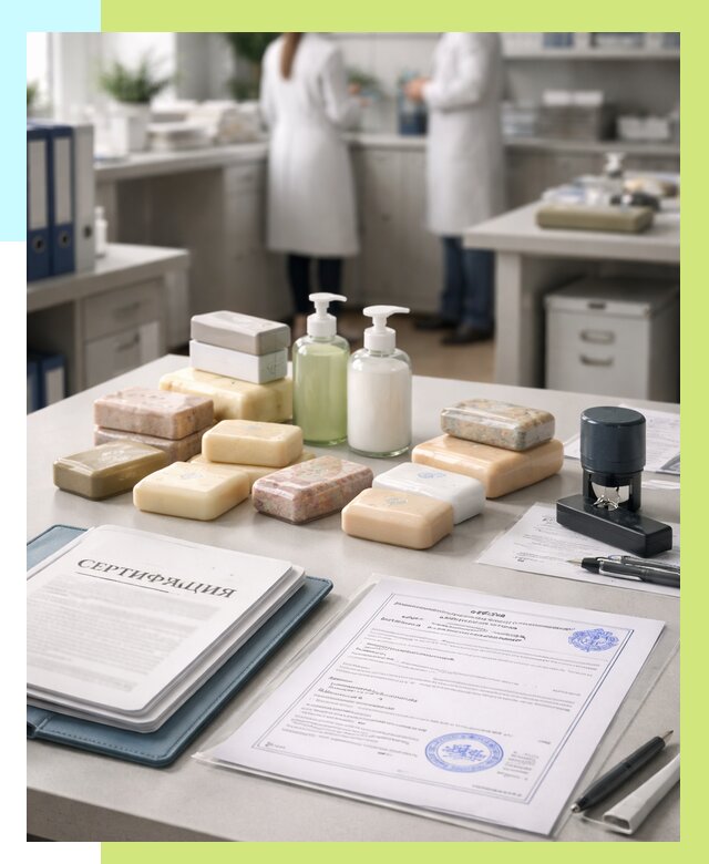 Сертификация мыла и сертификат на мыло в Лесосибирске от 12498 | Алешин-Лсс