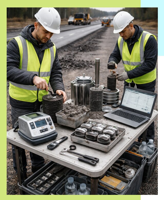 Сертификация асфальта: испытания и подтверждение в Лесосибирске