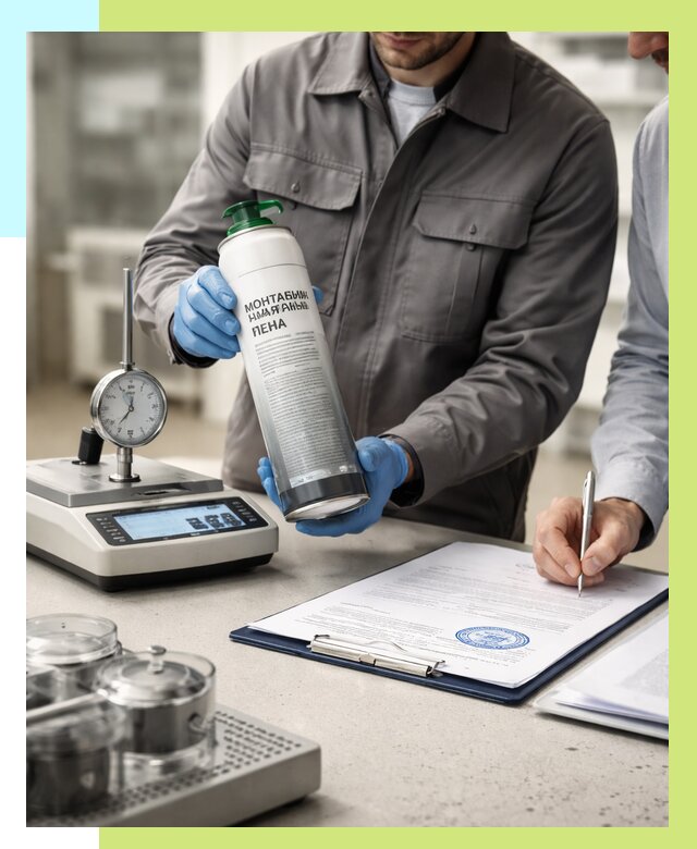 Сертификация монтажной пены в Лесосибирске от 15623 р. | Алешин-Лсс