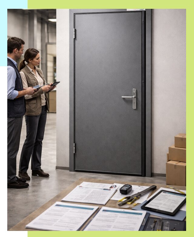 Сертификация противопожарных дверей в Лесосибирске от 9374 р. | Алешин-Лсс