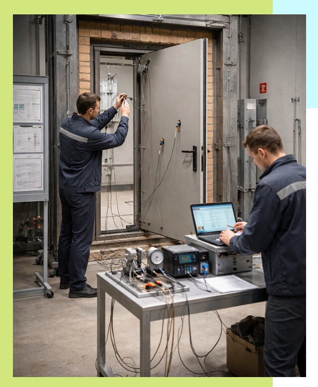 Сертификация противопожарных дверей в Лесосибирске по ГОСТ и ТР