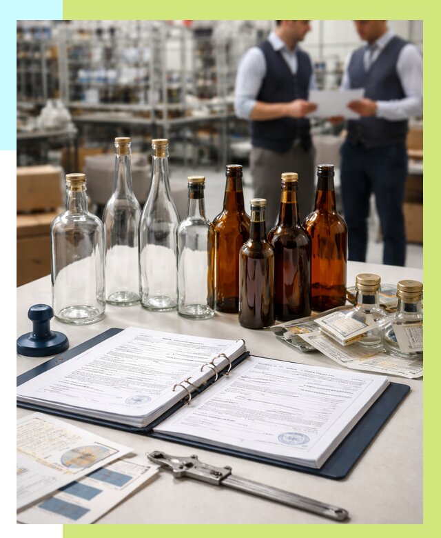 Сертификация стеклянных бутылок в Лесосибирске от 26038 р. | Алешин-Лсс