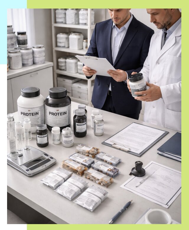 Сертификация спортивного питания в Лесосибирске от 15623 р., Алешин-Лсс