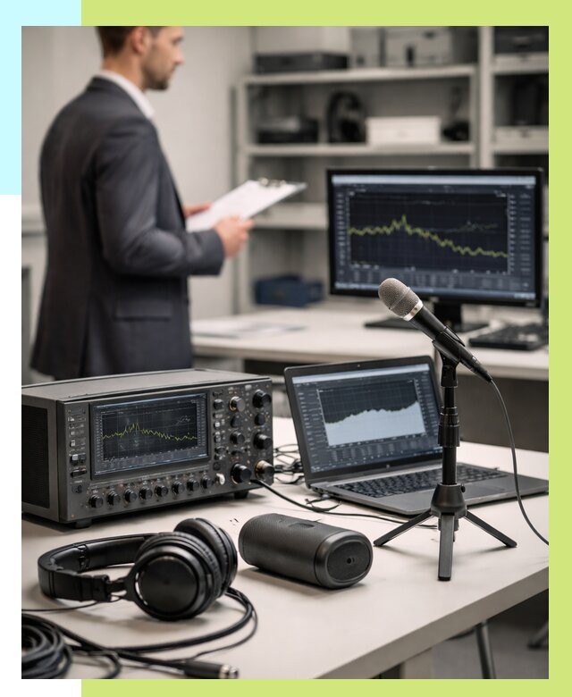 Сертификация аудиотехники в Лесосибирске от 15623 р., Алешин-Лсс