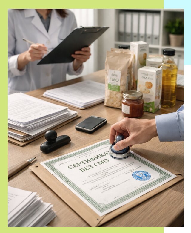 Получение сертификата Без ГМО для продукции в Лесосибирске
