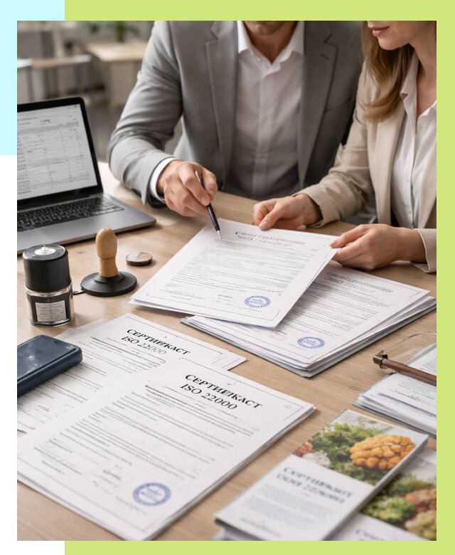 Сертификат ISO 22000 в Лесосибирске от 41660 р. под ключ | Алешин-Лсс